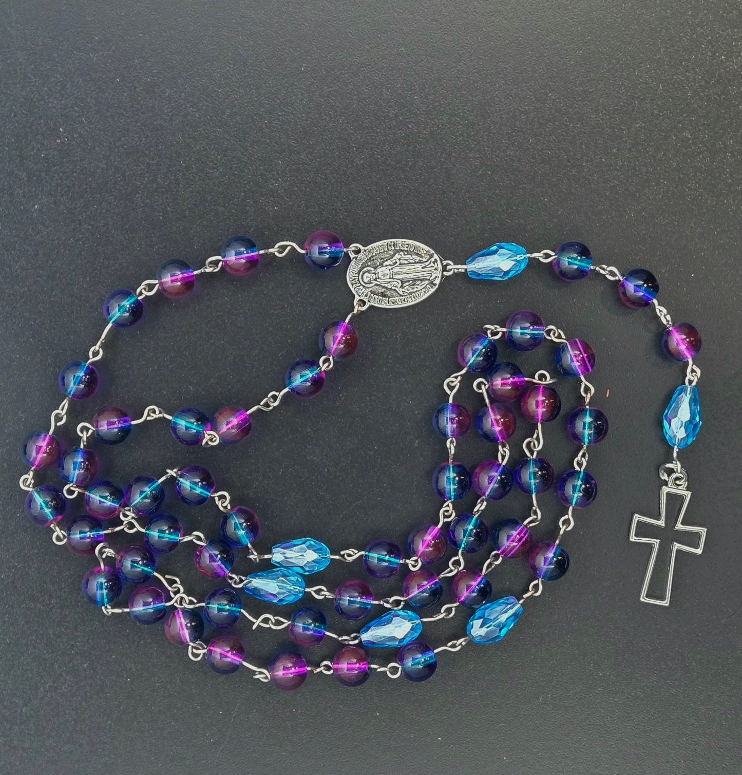 Blue and Purple Rosary