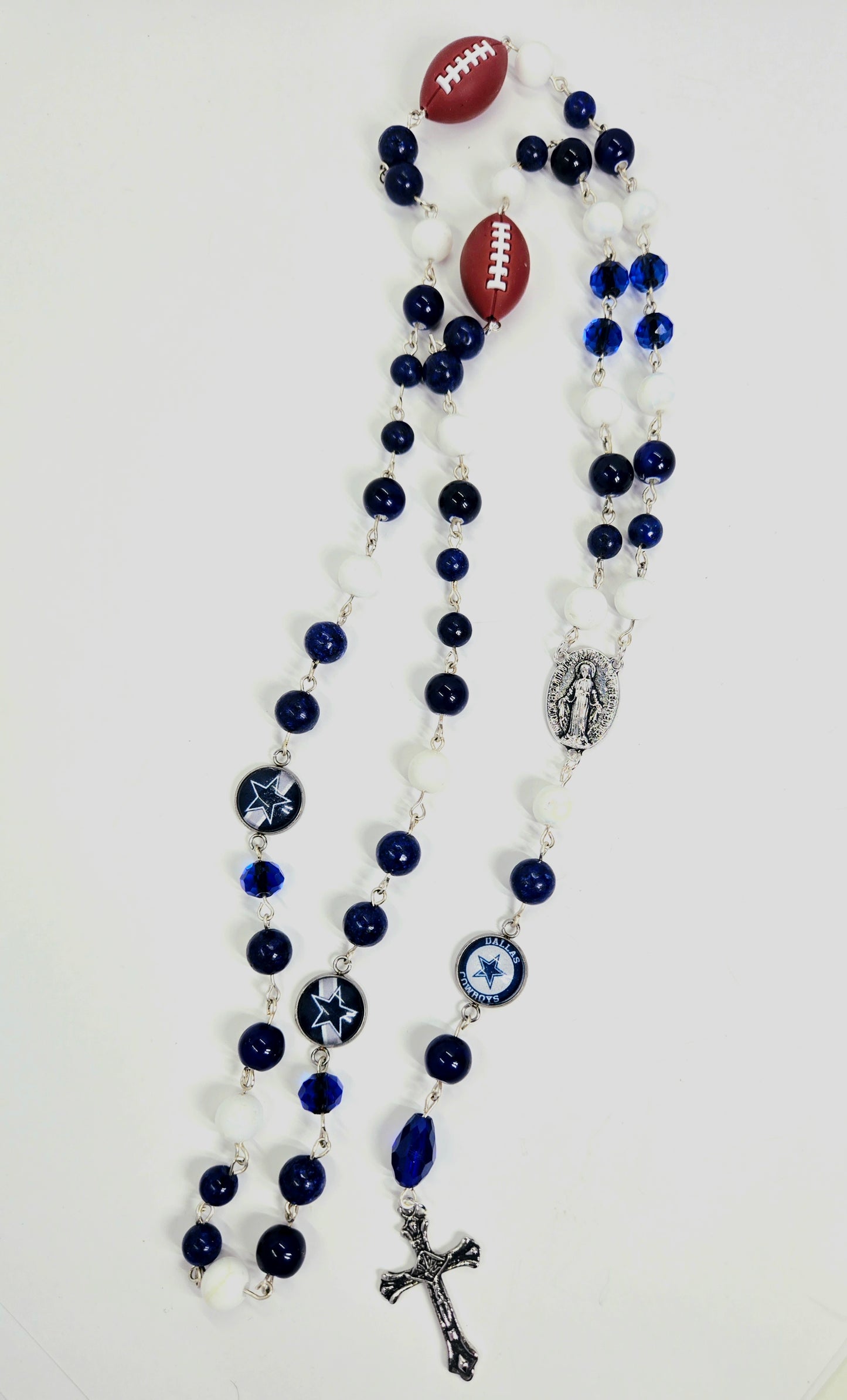 Dallas Cowboys Inspired Football Rosary