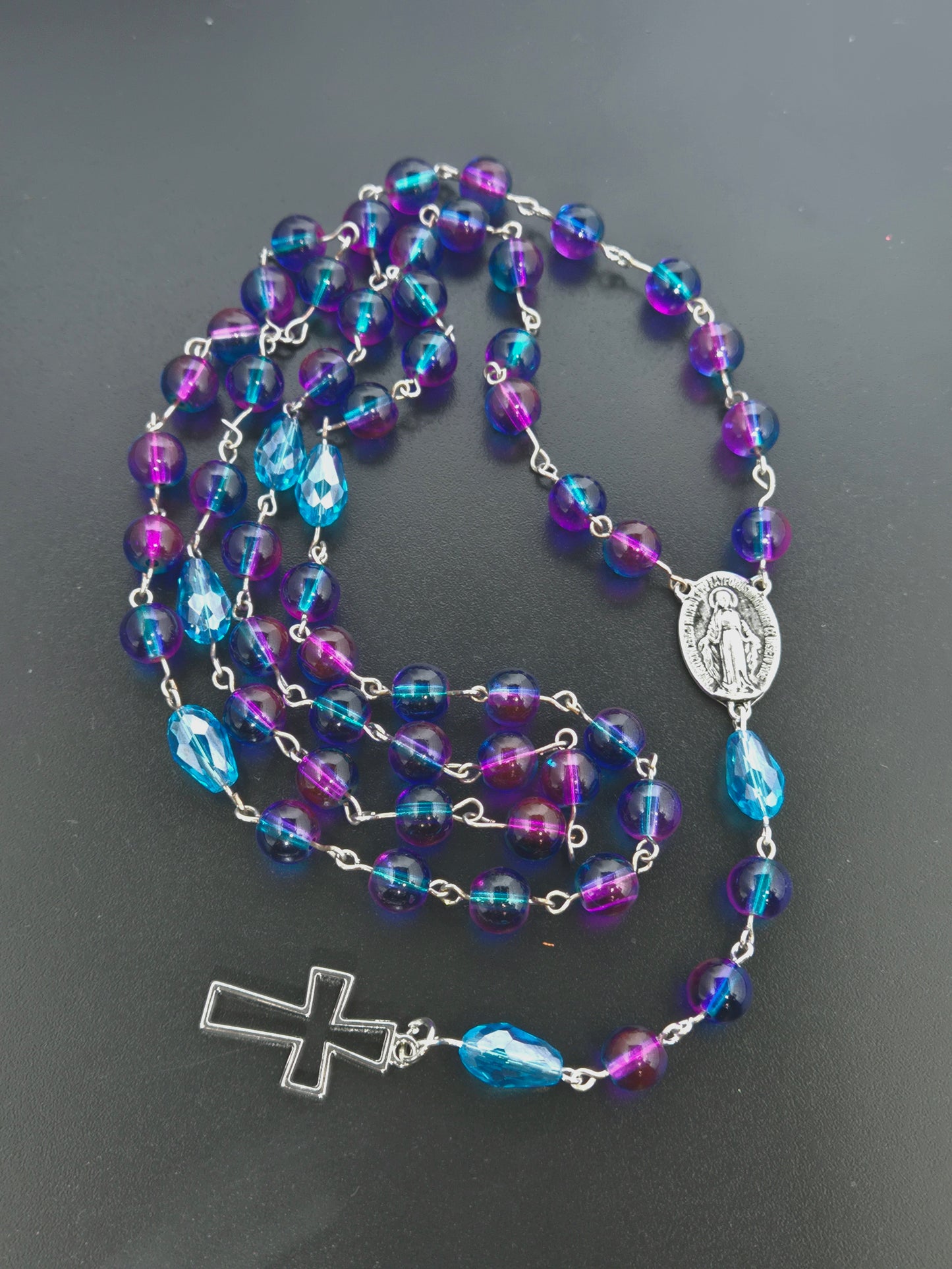 Blue and Purple Rosary