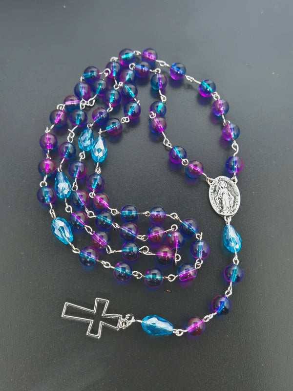 Blue and Purple Rosary