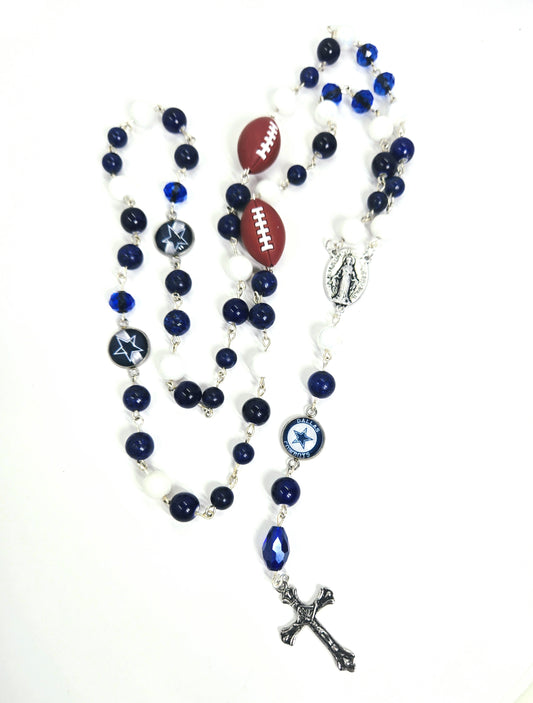 Dallas Cowboys Inspired Football Rosary