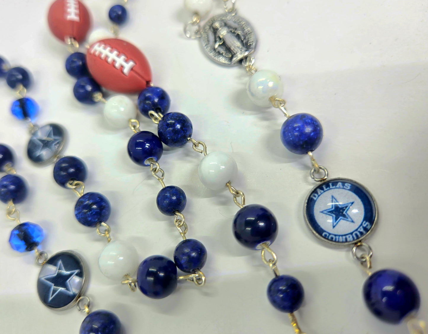 Dallas Cowboys Inspired Football Rosary