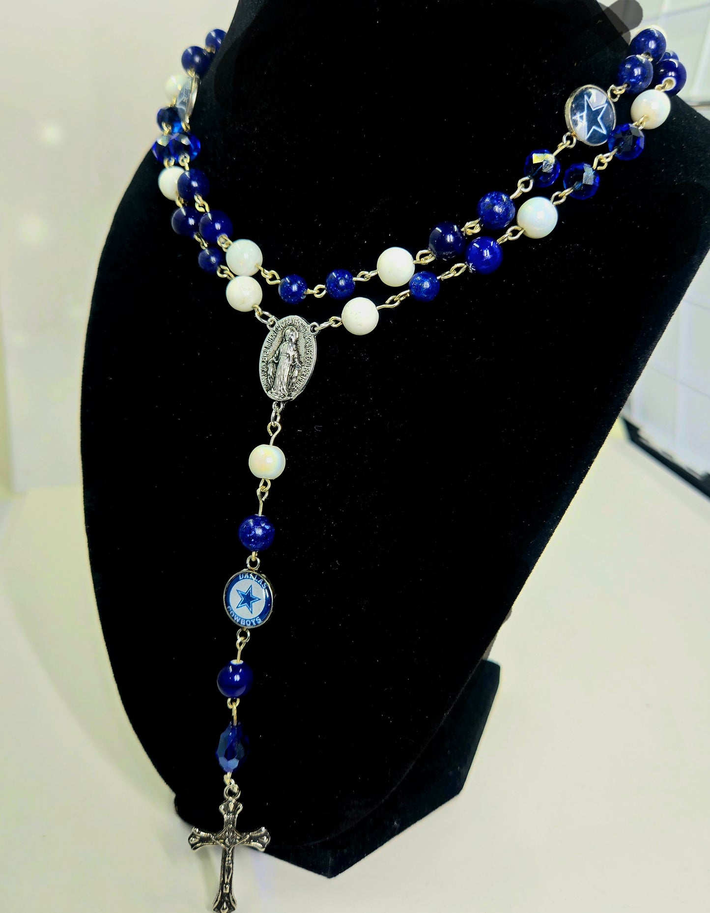Dallas Cowboys Inspired Football Rosary